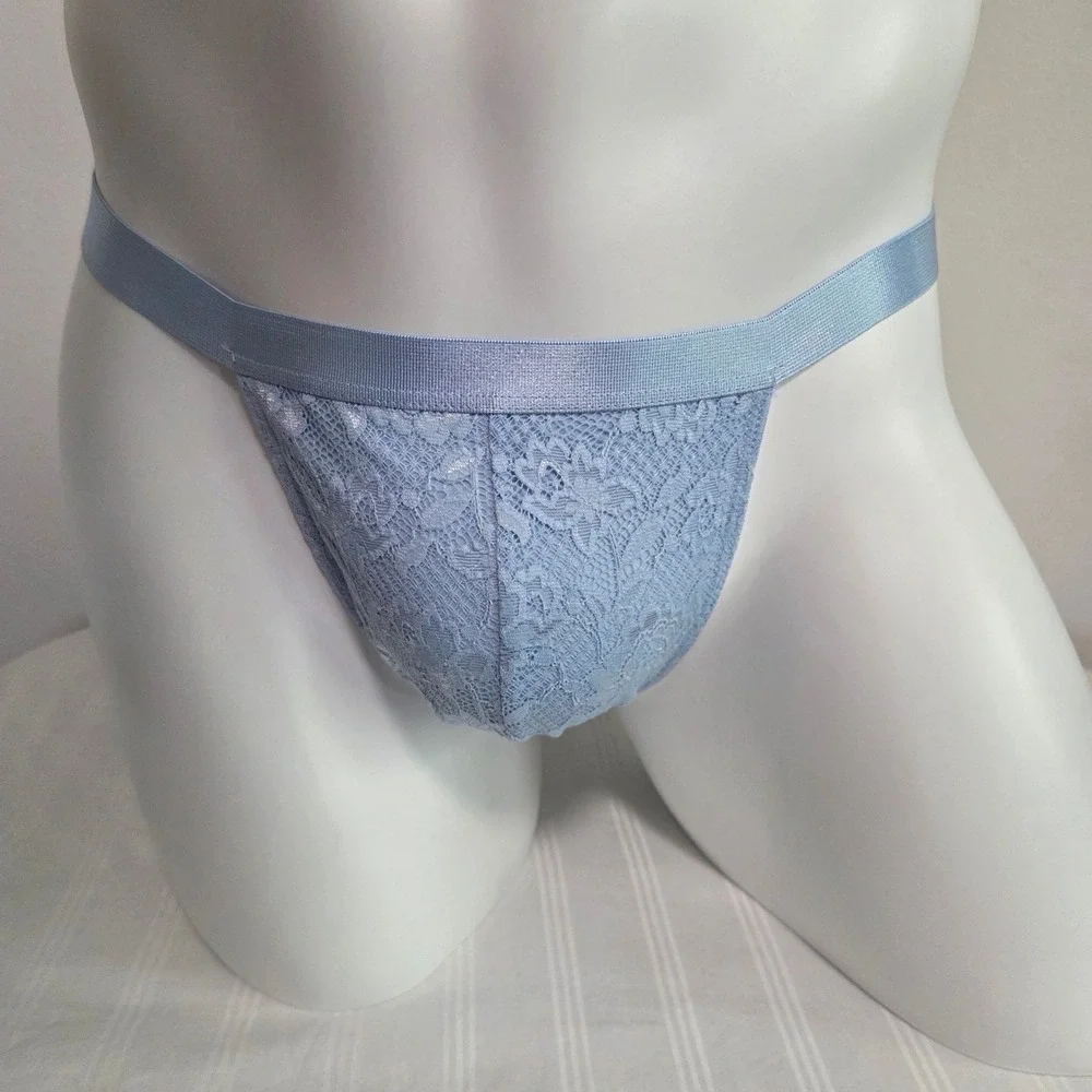 Cosabella Luxurious Italian Lace Thong Men's Mid Rise Stretch Underwear